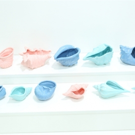 CERAMIC OCEAN DECOR CONCH